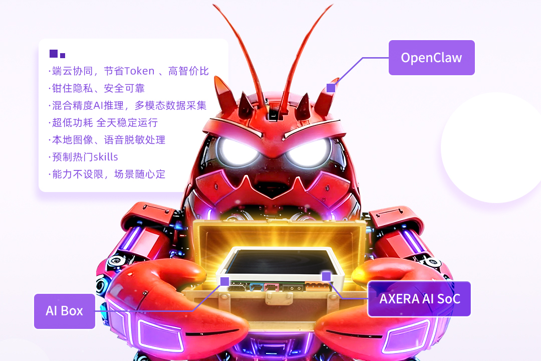 爱芯元智联合无问芯穹，即将上线AXClaw Box帝王虾盒
